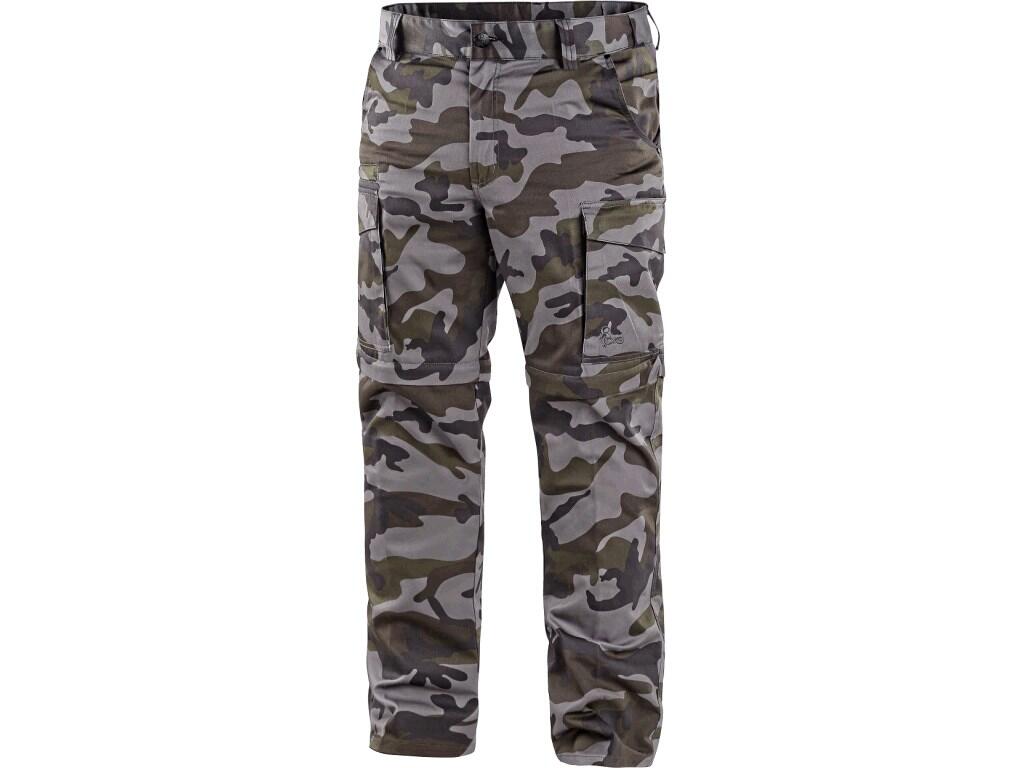 Trousers CXS CAMO: Children’s camouflage trousers with reinforced knees and seat for longer life-time. Waist with belt loop and elastic band in the back, front and back pockets, s…