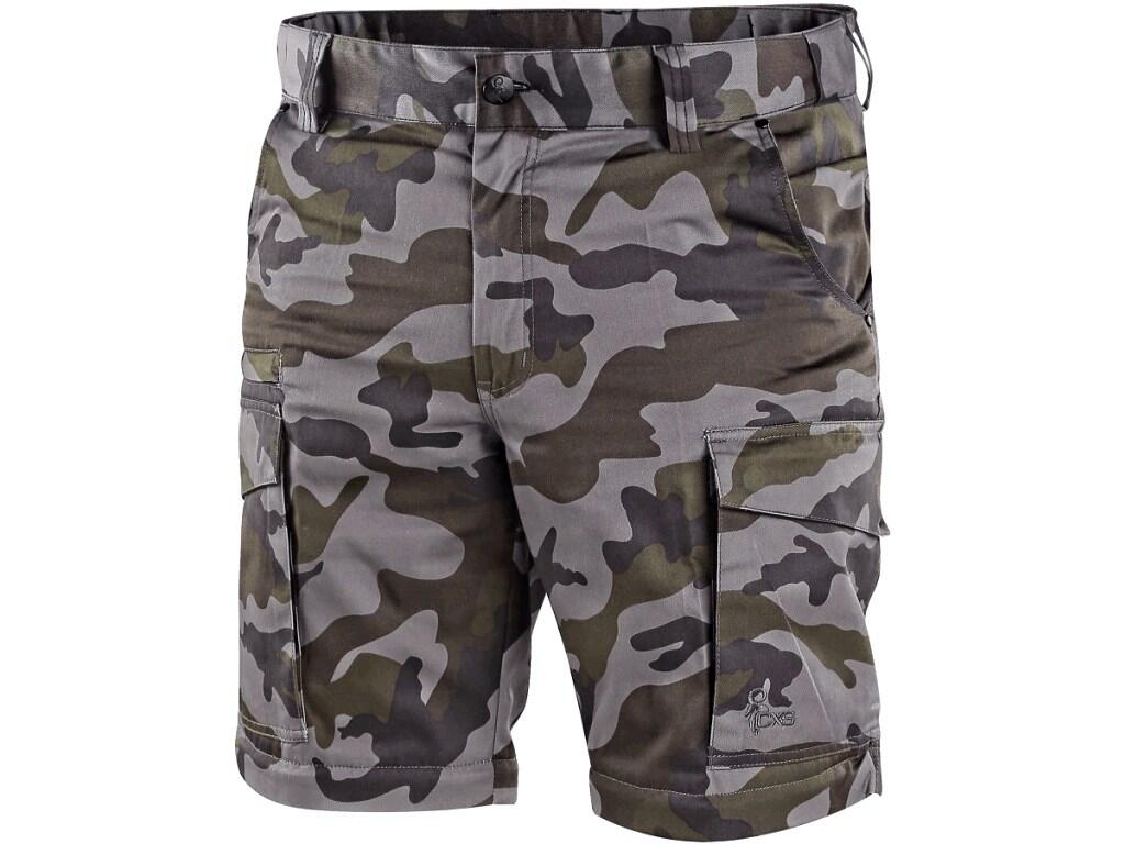 Trousers CXS CAMO: Children’s camouflage trousers with reinforced knees and seat for longer life-time. Waist with belt loop and elastic band in the back, front and back pockets, s…