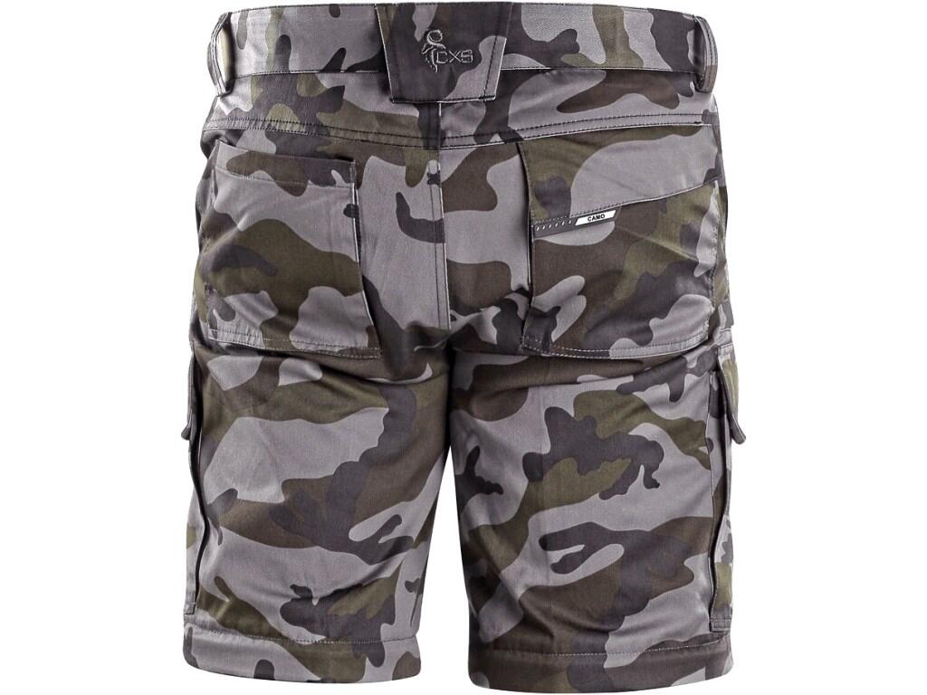 Trousers CXS CAMO: Children’s camouflage trousers with reinforced knees and seat for longer life-time. Waist with belt loop and elastic band in the back, front and back pockets, s…