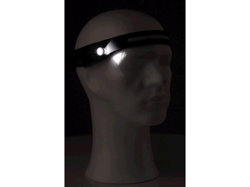 Headlamp CXS XPE LED / COB LED with LED strip: >Headlamp with XPE LED strip and COB LED side light, waterproof IP X4. It can be charged via USB-C cable included in the package. Mo…