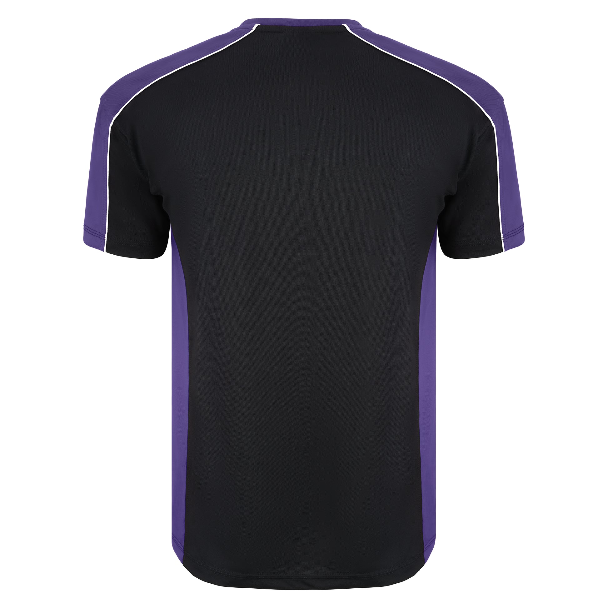 Avocet Wicking T-Shirt Black - Purple Back