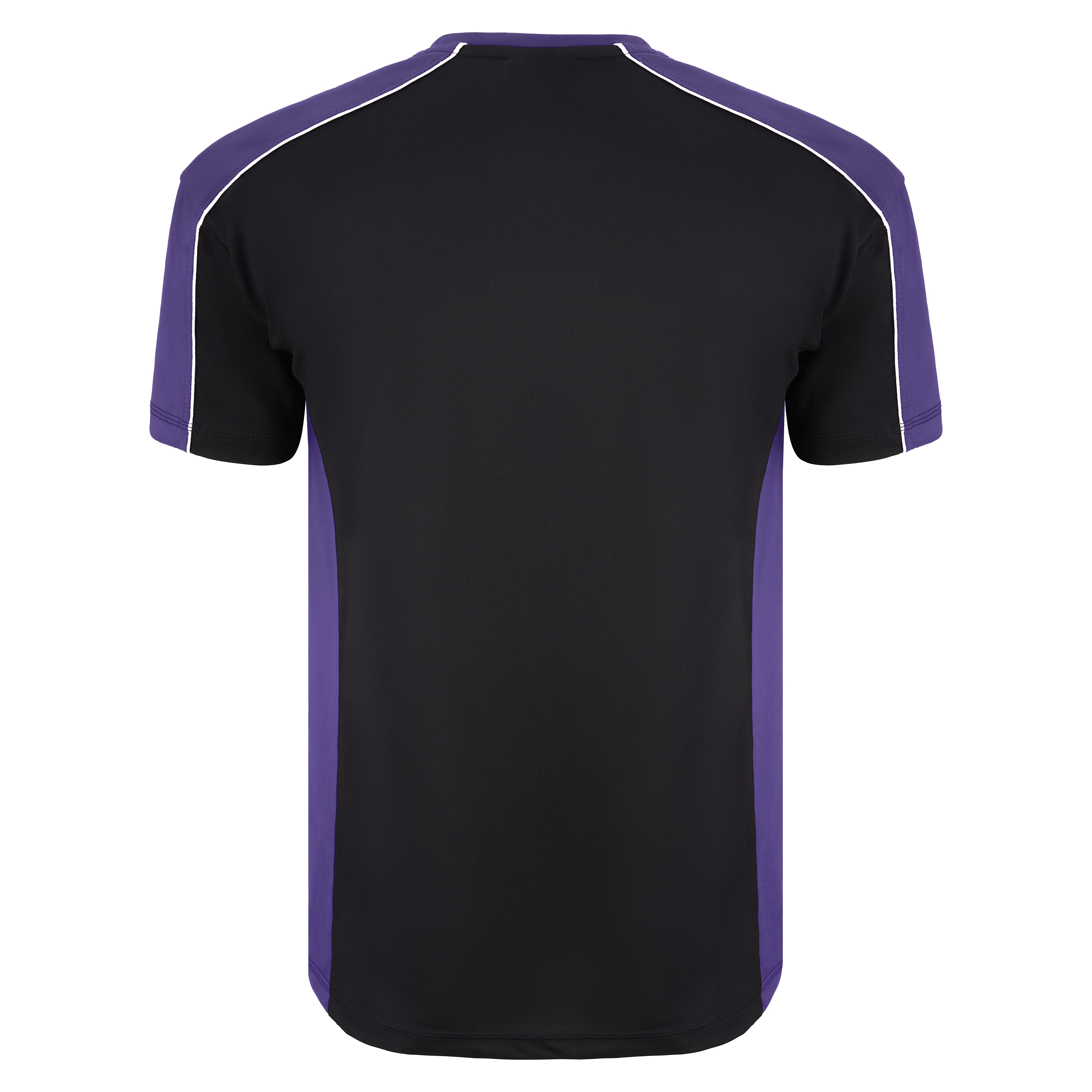 Avocet Wicking T-Shirt Black - Purple Back