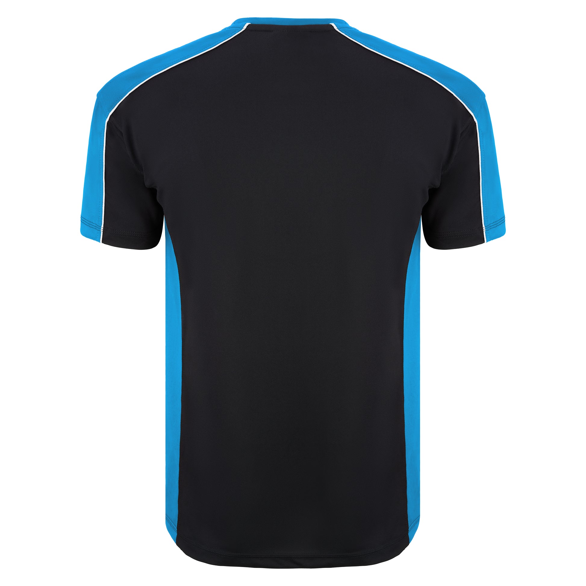 Avocet Wicking T-Shirt Black - Reflex Blue Back