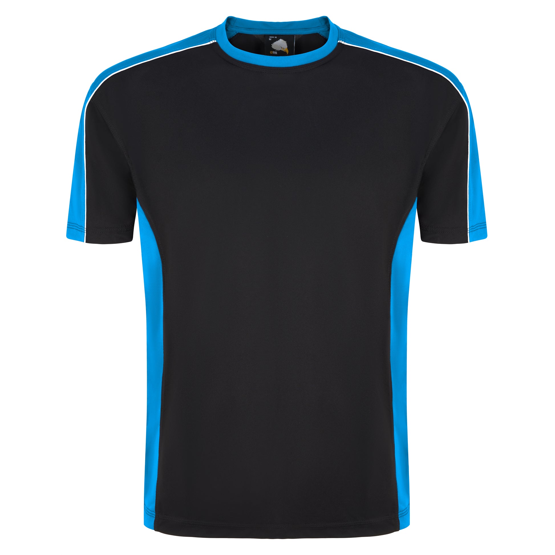 Avocet Wicking T-Shirt Black - Reflex Blue Front