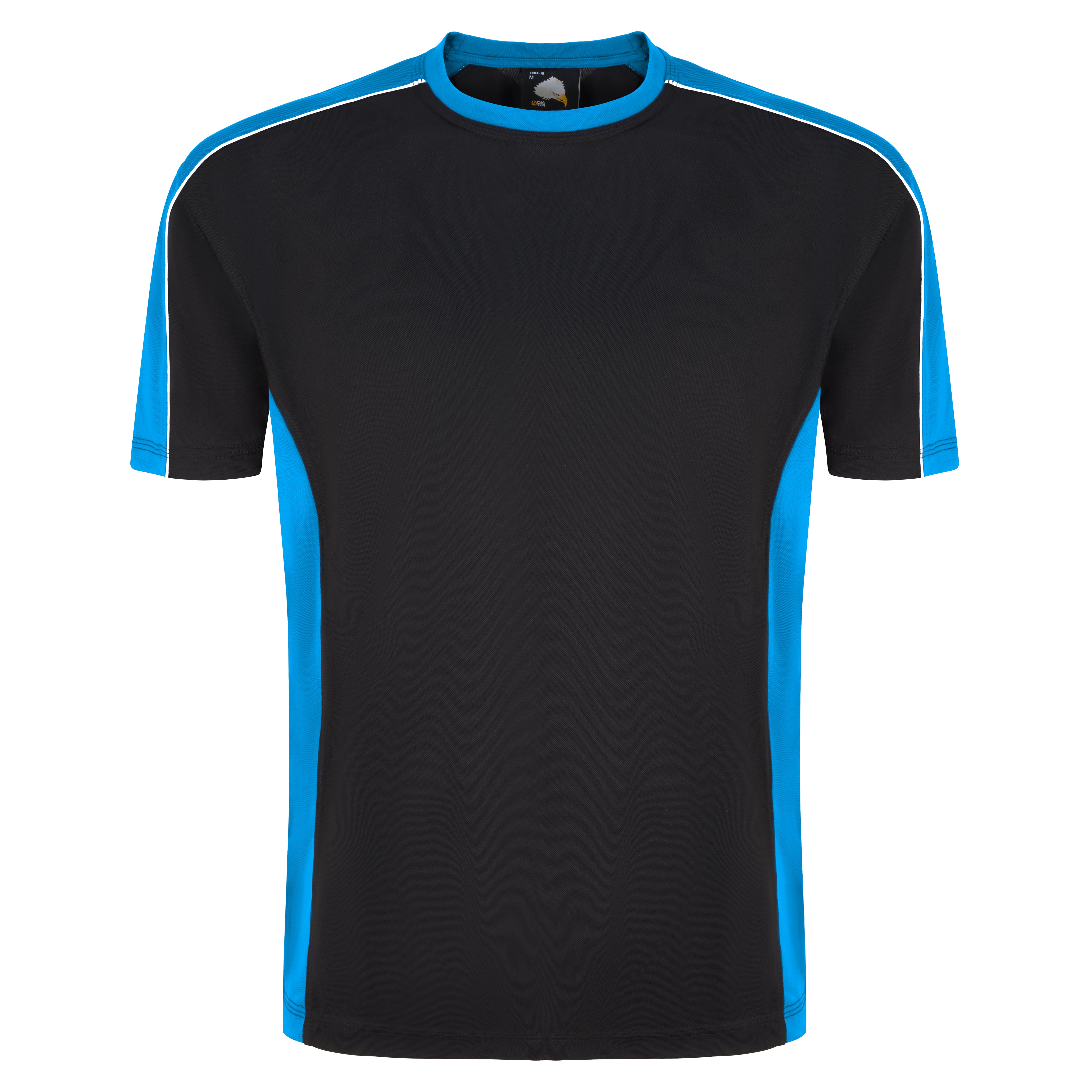 Avocet Wicking T-Shirt Black - Reflex Blue Front