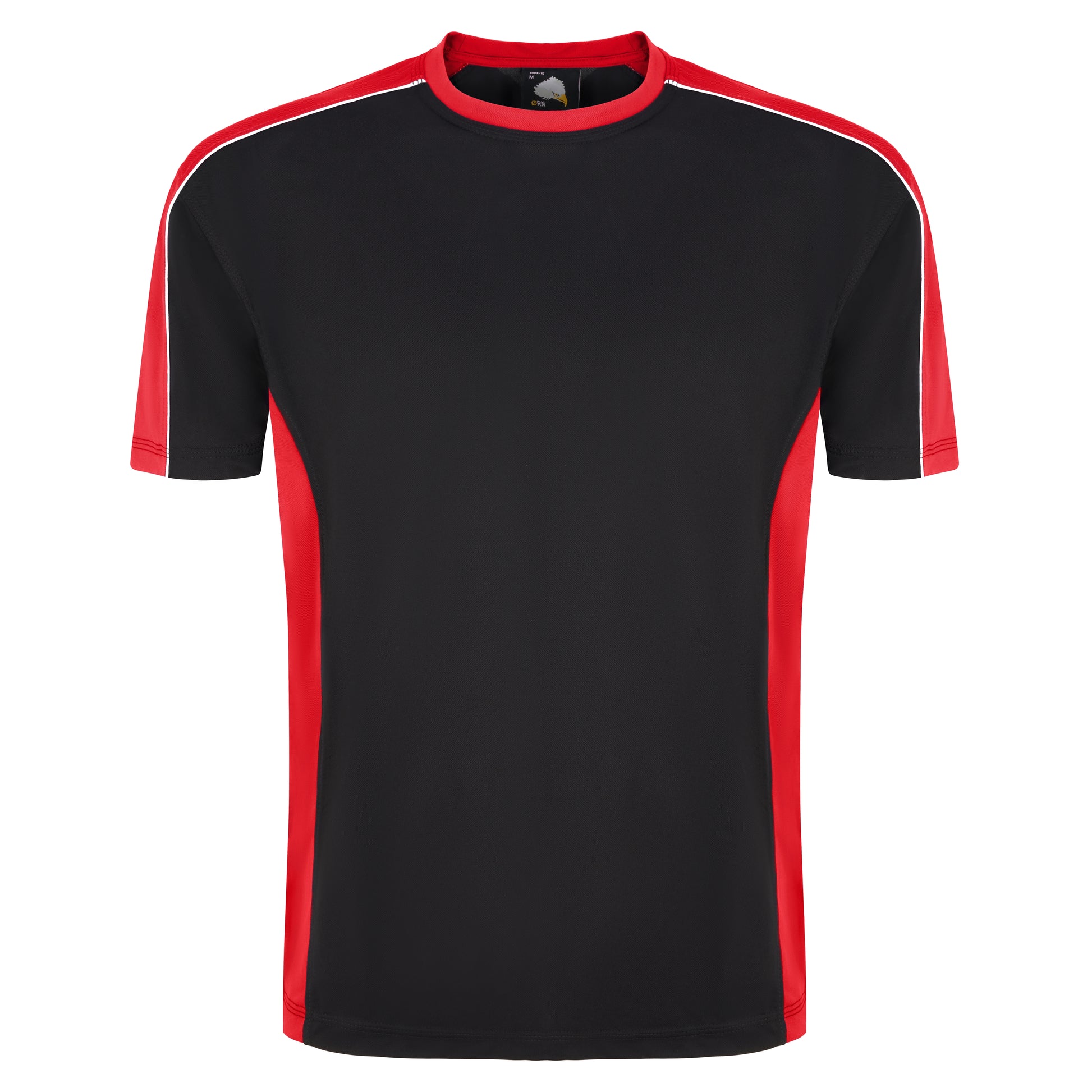 Avocet Wicking T-Shirt Black - Red Front