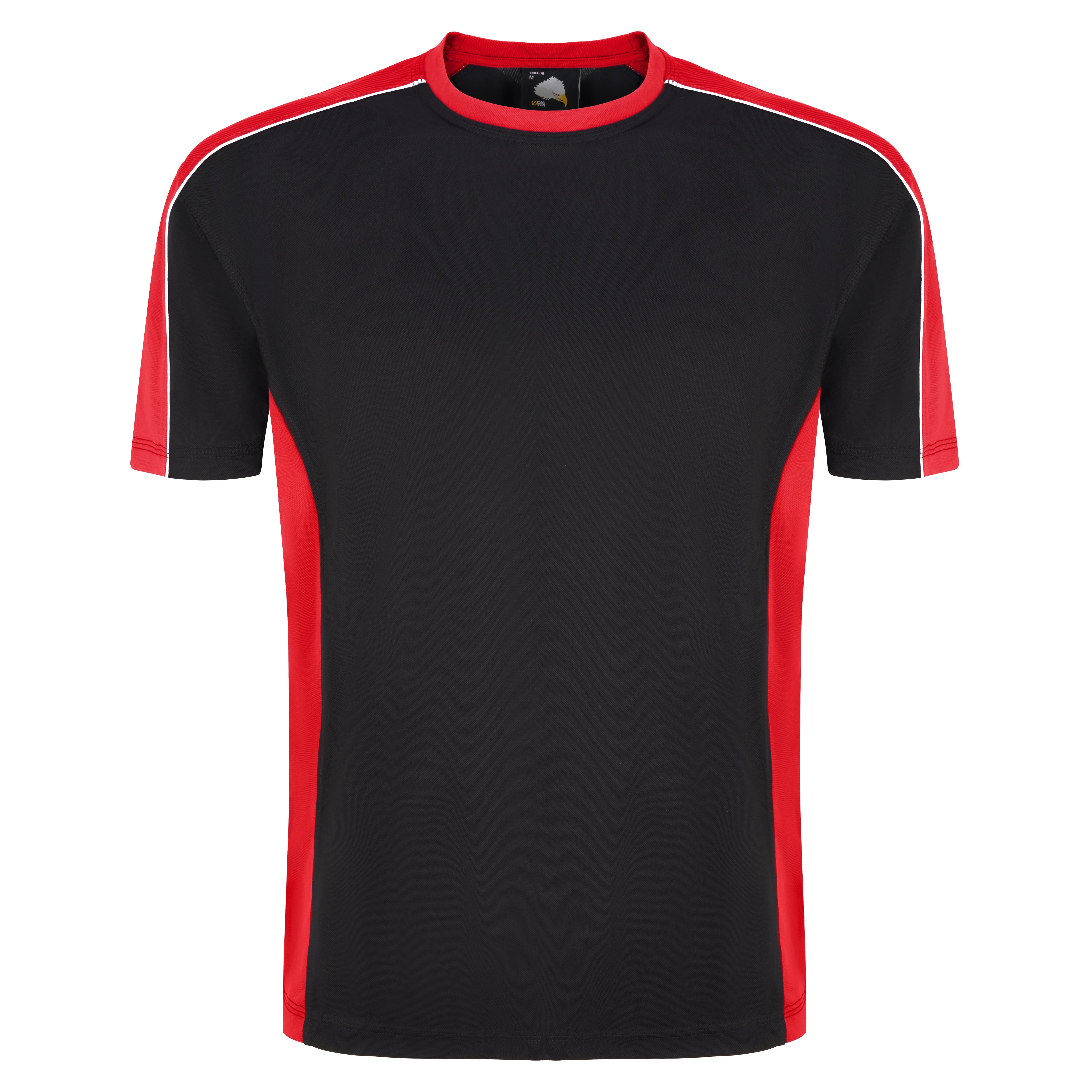 Avocet Wicking T-Shirt Black - Red Front