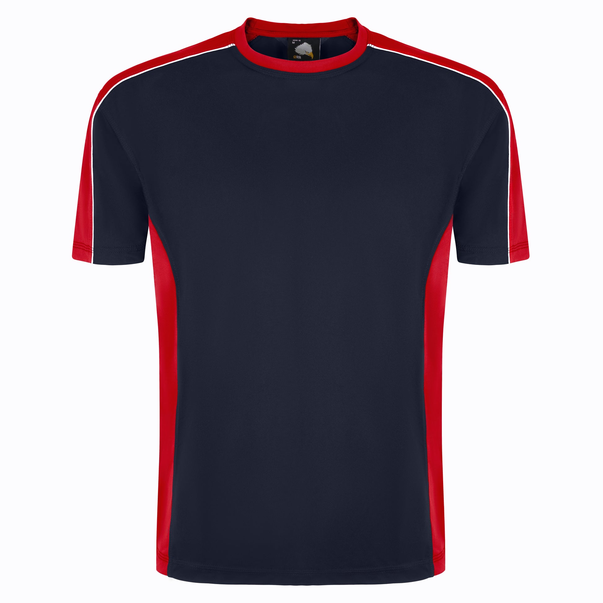 Avocet Wicking T-Shirt Navy - Red Front