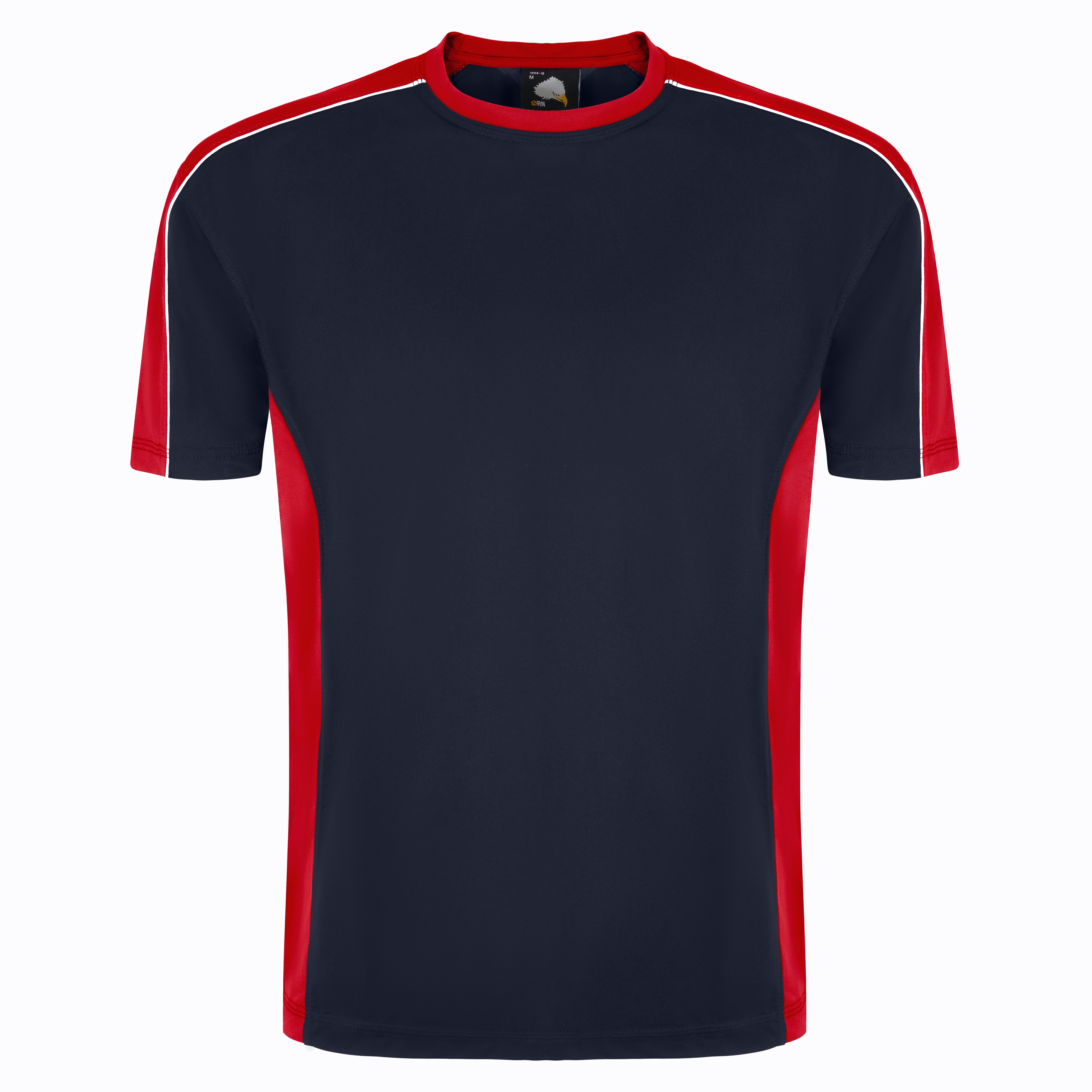 Avocet Wicking T-Shirt Navy - Red Front