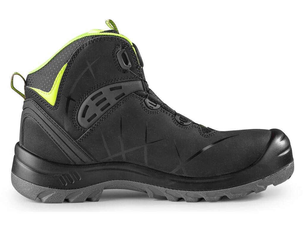 Ankle footwear CXS UNIVERSE STRATUS S3S: >Safety ankle footwear, leather, with plastic toe cap and Dyna-Flex® insole, reflective accessories. Special fastening system allows quick…