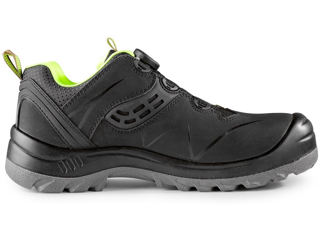 Low footwear CXS UNIVERSE CLOUD S3S: >Safety low footwear, leather, with plastic toe cap and Dyna-Flex® insole, reflective accessories. Special fastening system allows quick tight…