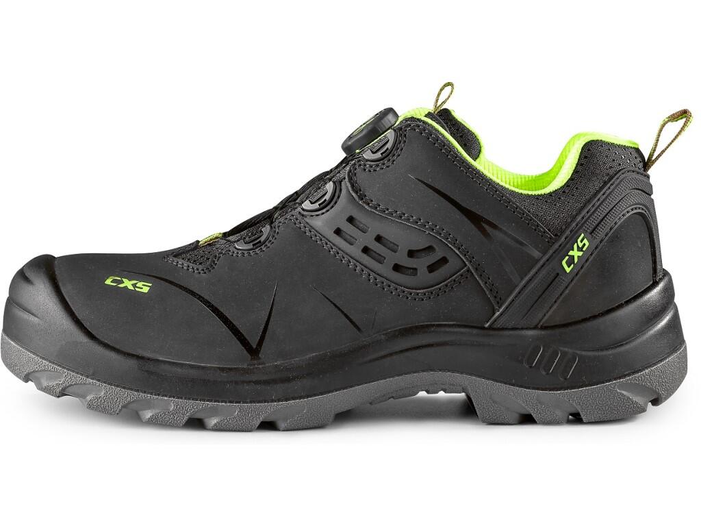 Low footwear CXS UNIVERSE CLOUD S3S: >Safety low footwear, leather, with plastic toe cap and Dyna-Flex® insole, reflective accessories. Special fastening system allows quick tight…