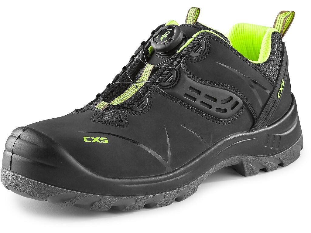 Low footwear CXS UNIVERSE CLOUD S3S: >Safety low footwear, leather, with plastic toe cap and Dyna-Flex® insole, reflective accessories. Special fastening system allows quick tight…