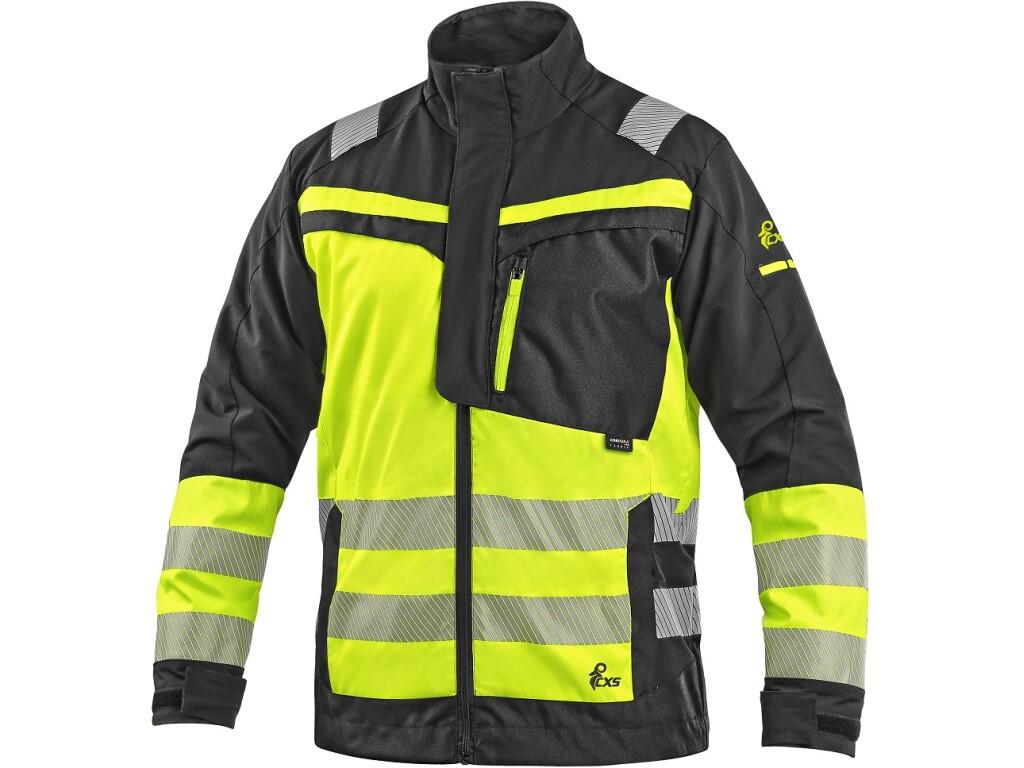 Jacket CXS NAOS HV: Men’s high visible jacket with segmented reflective stripes 5 cm wide. The 4-way stretch construction allows the material to stretch in all four directions and…