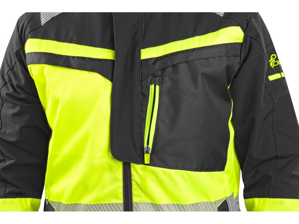 Jacket CXS NAOS HV: Men’s high visible jacket with segmented reflective stripes 5 cm wide. The 4-way stretch construction allows the material to stretch in all four directions and…