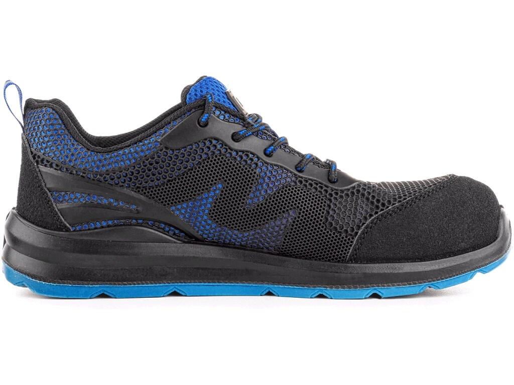 Low footwear CXS ISLAND MILOS O1: >Low working footwear, reflective accessories. Material: combined upper made of durable KPU material and breathable 1,5mm polyester, reinforced m…