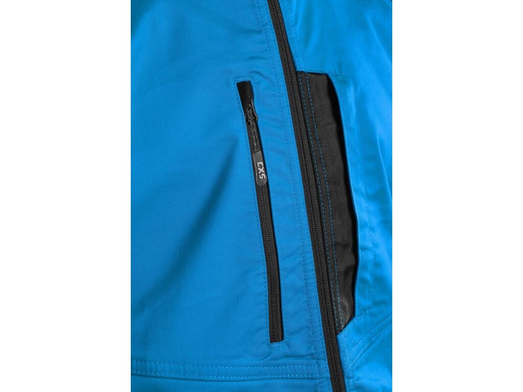 Jacket CXS SOLIS FLEX: Men’s work jacket made from Move & Flex material, which is highly durable, flexible, and allows unrestricted movement. The forearm section is made from dura…