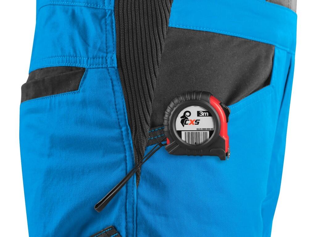 Bibpants CXS SOLIS FLEX: Men’s work trousers with bib made from Move & Flex material, which is highly durable, flexible, and allows unrestricted movement. The sides feature an ela…