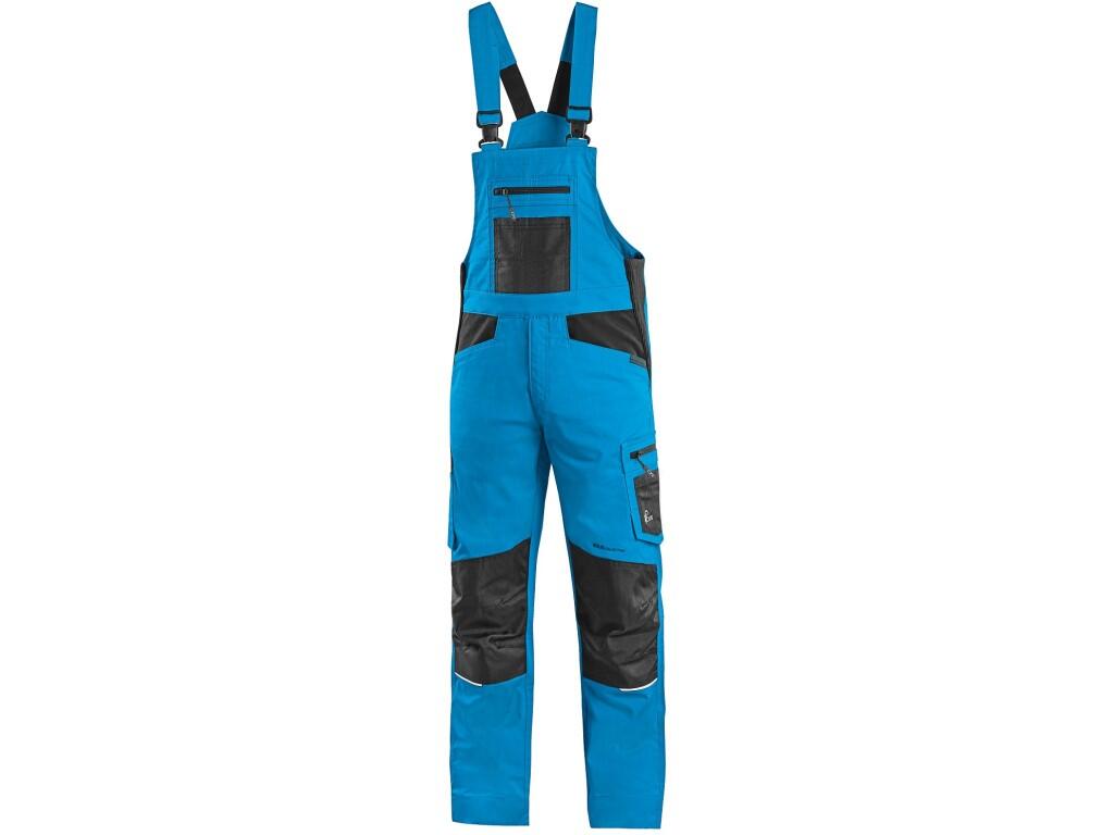 Bibpants CXS SOLIS FLEX: Men’s work trousers with bib made from Move & Flex material, which is highly durable, flexible, and allows unrestricted movement. The sides feature an ela…