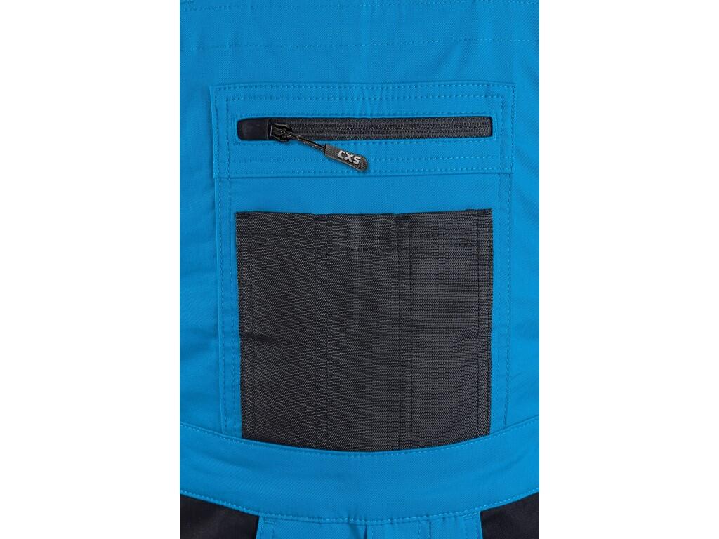 Bibpants CXS SOLIS FLEX: Men’s work trousers with bib made from Move & Flex material, which is highly durable, flexible, and allows unrestricted movement. The sides feature an ela…