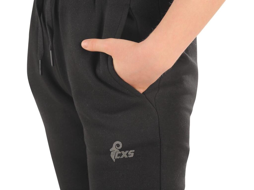 Sweatpants CXS ROWAN: Men’s sweatpants, elastic rib waist and bottom of the legs, 2 front pockets, back zipper pocket, inner fleece.