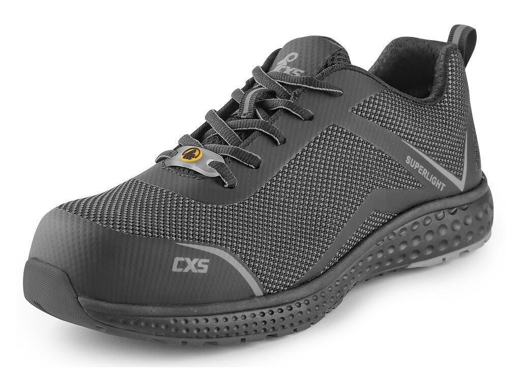 Low footwear CXS LAND SAIBAI S1PS ESD: Safety ultralight ESD footwear with breathable upper, protective toe cap, antipenetration insole and reflective accessories. Material: combi…