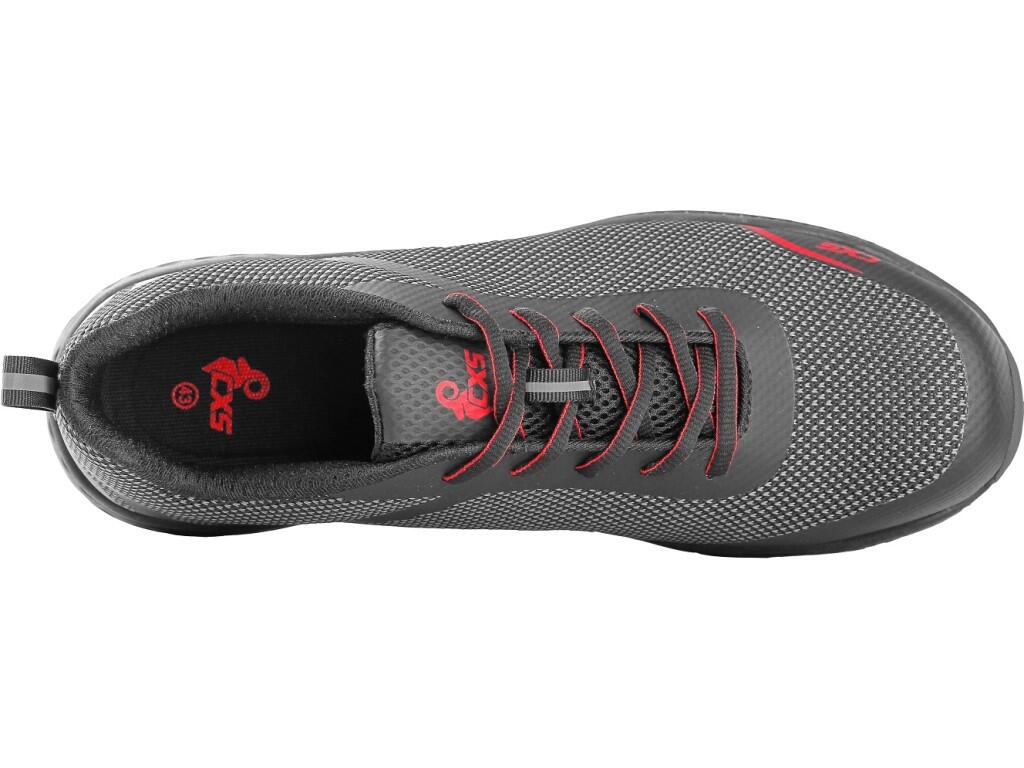 Low footwear CXS LAND FALCON S1PS: Safety ultralight footwear with breathable upper, protective toe cap, antipenetration insole and reflective accessories. Material: combined uppe…