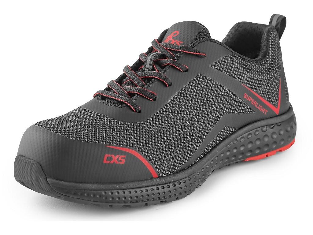 Low footwear CXS LAND FALCON S1PS: Safety ultralight footwear with breathable upper, protective toe cap, antipenetration insole and reflective accessories. Material: combined uppe…