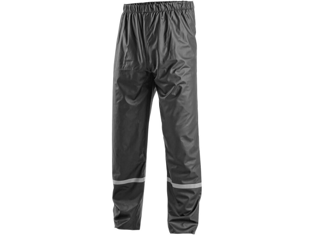 Trousers CXS PU: Waterproof trousers with reflective accessories, elastic waistband and thermo-sealed seams.