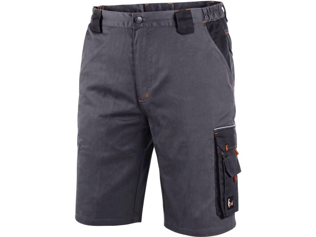 Shorts CXS SIRIUS ELIAS: Men’s working shorts, waist with belt loops and side elastic bands, front pockets, multifunctional pockets on both sides, two back flap pockets, reflectiv…
