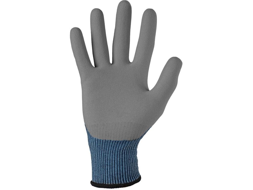 Gloves CXS HYBRA-TECH RESOLUTE: Seamless gloves made of elastic nylon knit. Palm and fingers coated with Soft-Pro latex with sandy finish for better grip and manipulation, while a…