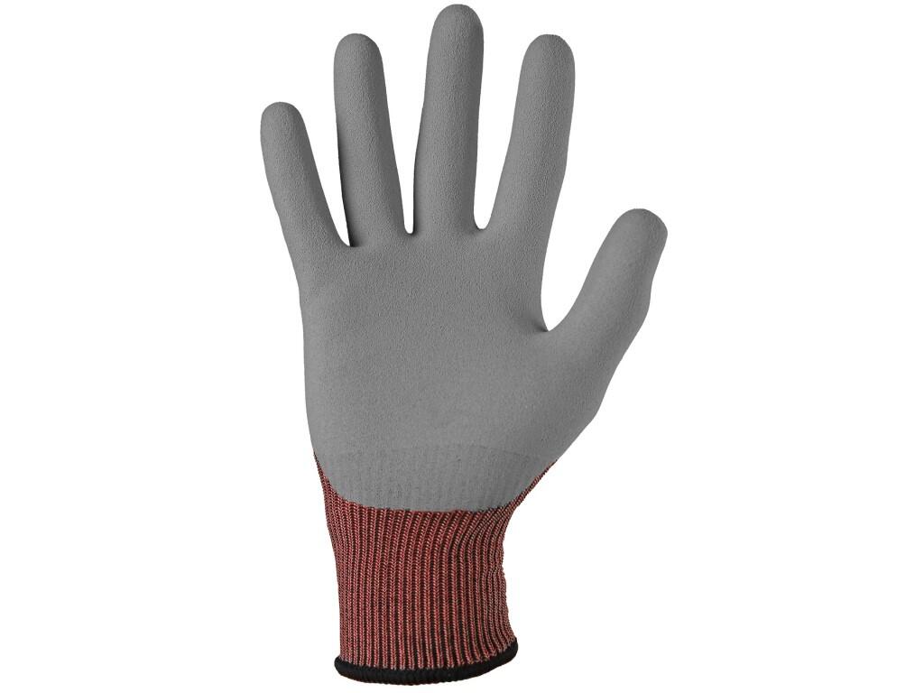 Gloves CXS HYBRA-TECH RESOLUTE: Seamless gloves made of elastic nylon knit. Palm and fingers coated with Soft-Pro latex with sandy finish for better grip and manipulation, while a…