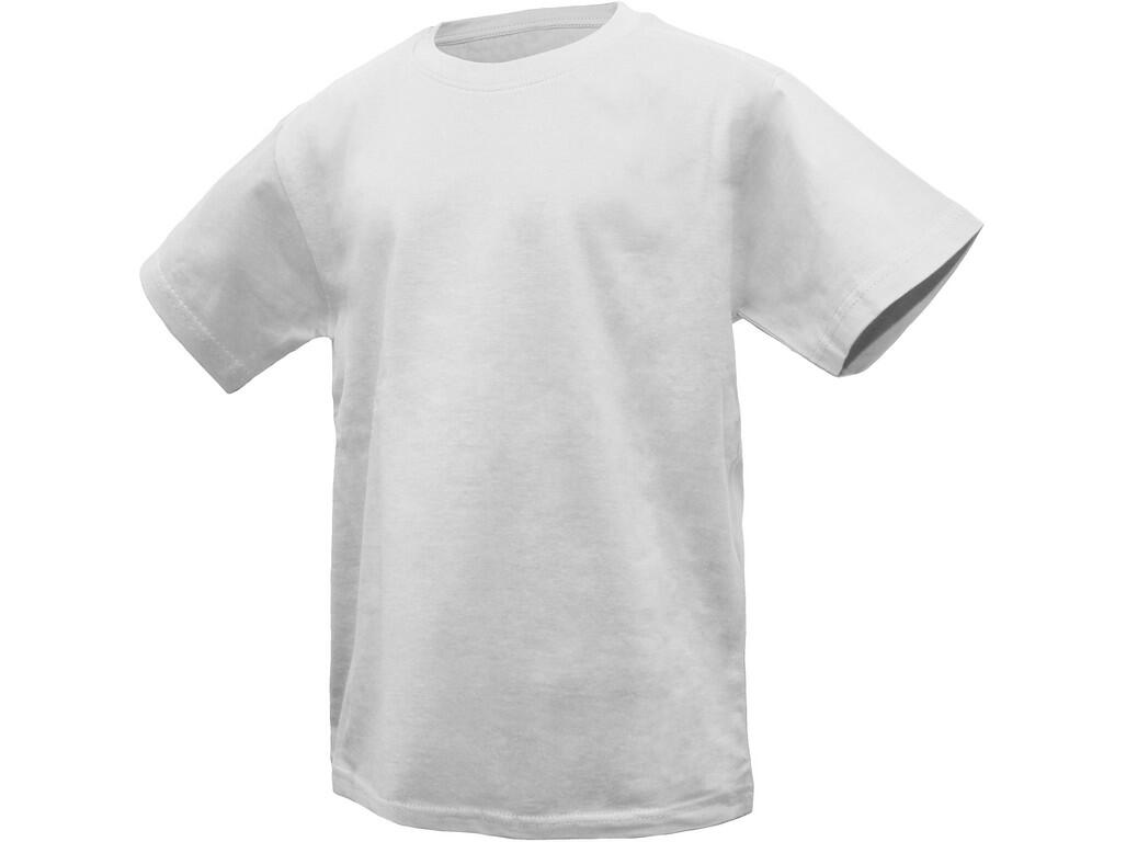 T-shirt CXS DENNY: Children’s T-shirt with short sleeve, round neck, stabilizing neck tape, tubular body. Final silicone wash which gives durable softness and elasticity, dimensio…