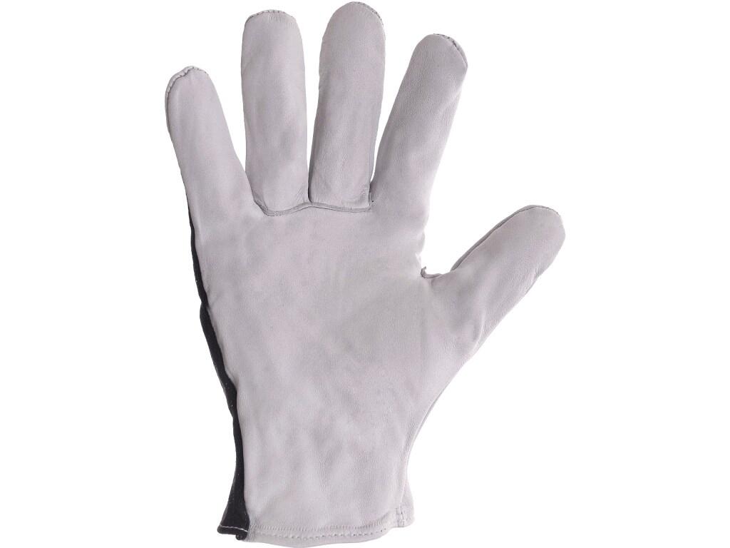 Gloves CXS TECHNIK ECO: Gloves with back of a black elastic fabric and rubber in the wrist. Recommended application: logistic, light industry, hobby, car servis, construction, dri…