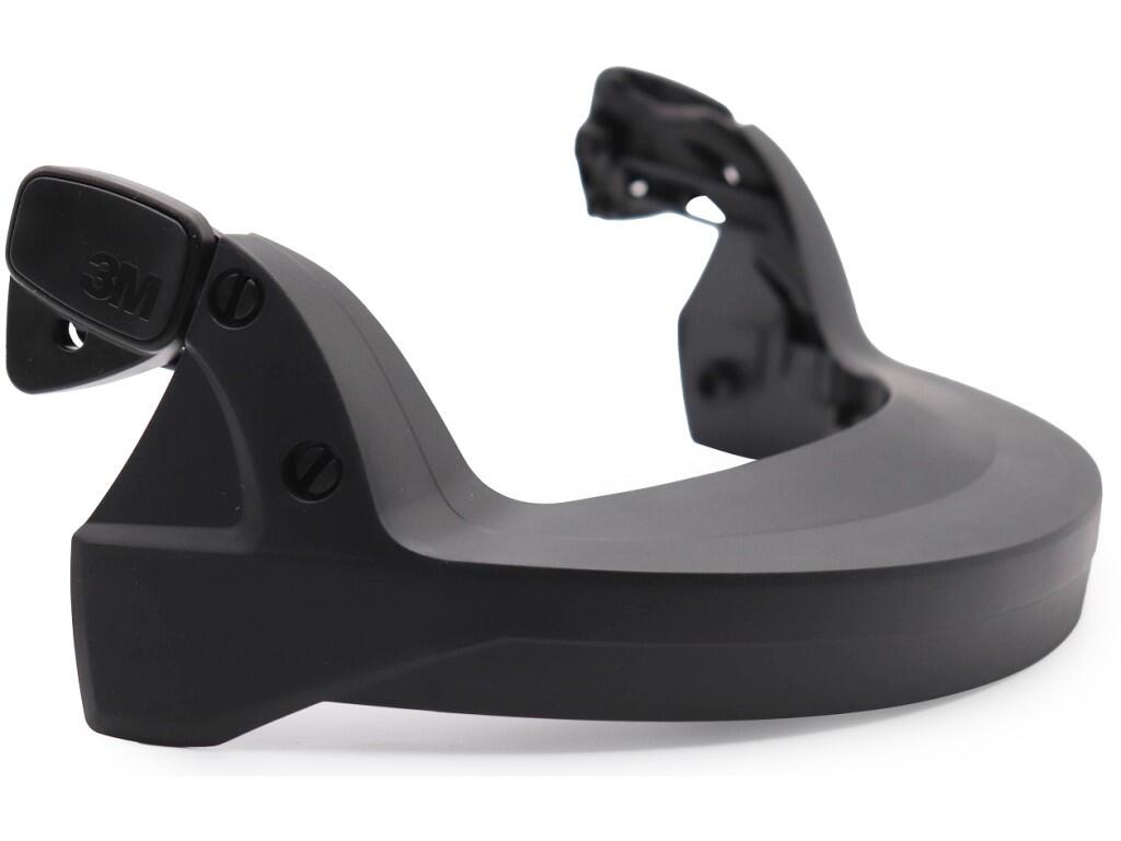 Shield holder 3M FH1: The holder is compatible with 3M shields, G3000 helmet and 3M earmuffs. Its attachment is quick and easy thanks to the snap-in system.