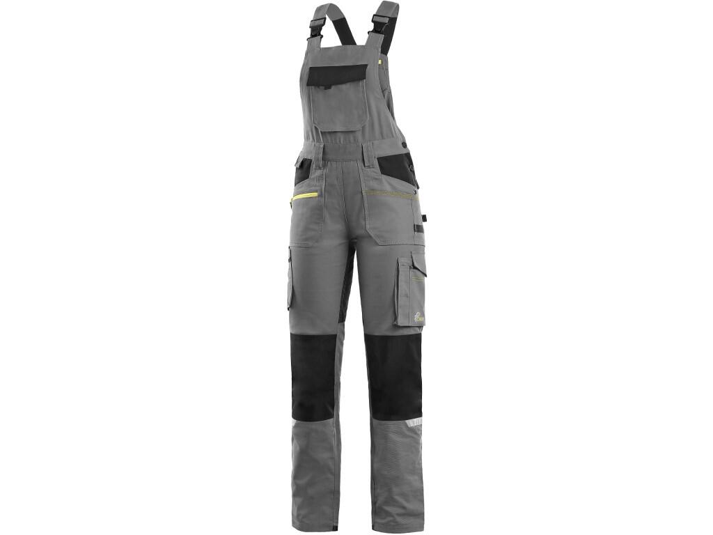 Bibpants s CXS STRETCH: Ladies ́ working trousers with bib, stretch fabric allowing free movement, bib flap pocket, waist with belt loops, front pockets with zipper pocket, multif…