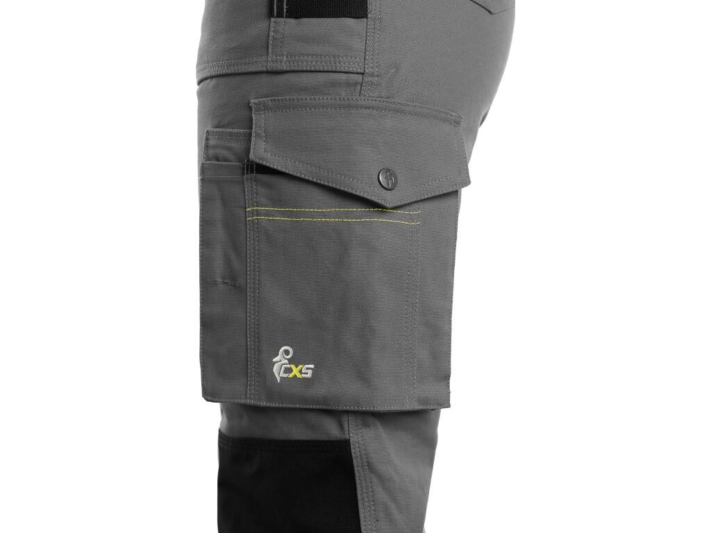 Bibpants s CXS STRETCH: Ladies ́ working trousers with bib, stretch fabric allowing free movement, bib flap pocket, waist with belt loops, front pockets with zipper pocket, multif…