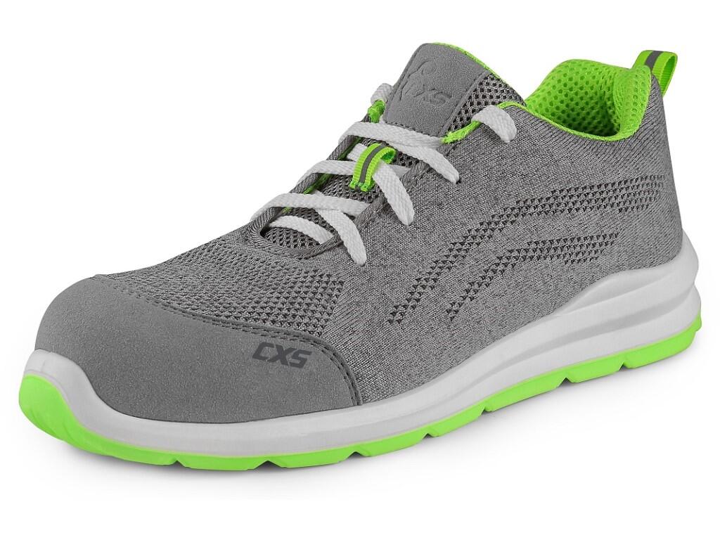 Low footwear CXS TEXLINE 4ENVI GREEN O1: Work shoe with GreenUp® textile upper and reflective accessories. The shoe is made from a blend of recycled materials, giving new life to…