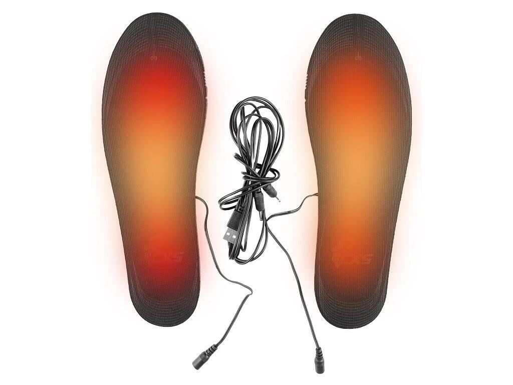 Heated shoe insoles CXS LAHTI: Heated insoles keep your feet warm even in the coldest weather. Perfect for hiking or everyday use. When connected to a power source via a USB conne…