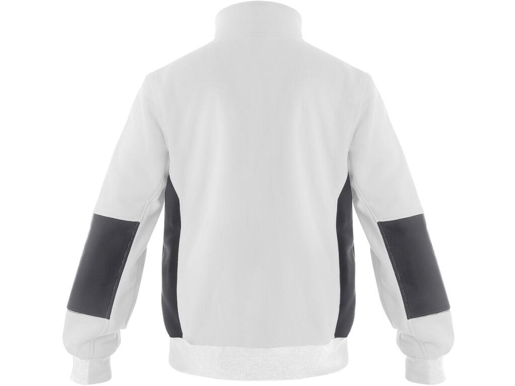 Sweatshirt CXS TEXAS: Men’s sweatshirt with zipper, waist and sleeves with elastic cuff, reinforced panels on elbows, chest zipper pocket, side zipper pockets, reflective accessor…