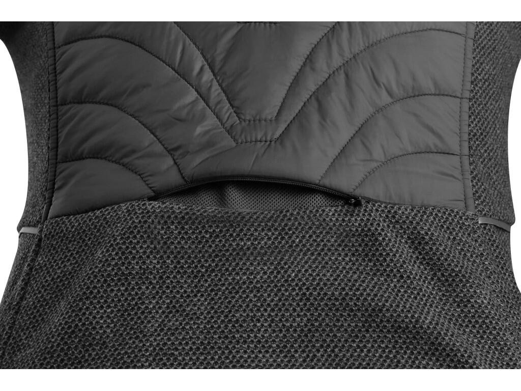 Jacket CXS TAMPA: Ladies’ leisure jacket made from a combination of materials. The quilted sections are lightly insulated, while the hood, sides, and sleeves are made from soft kn…