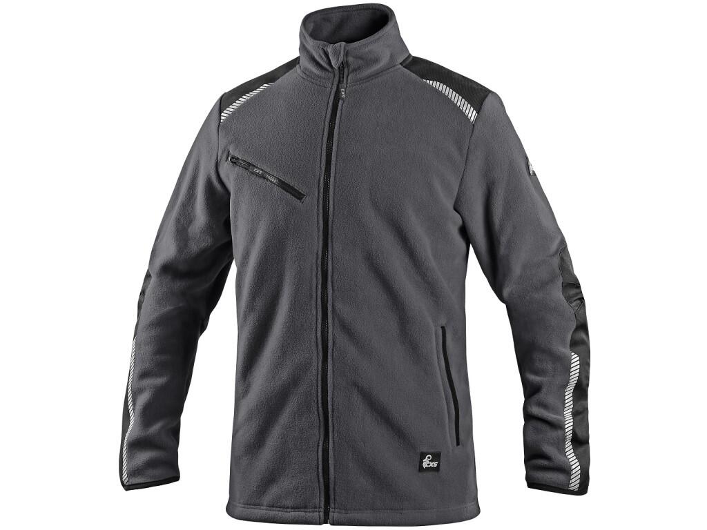 Jacket CXS 4ENVI SOLIS: Men’s fleece jacket made from a blend of recycled materials, giving new life to plastic bottles. Each jacket repurposes 60 PET bottles and is perfect for w…