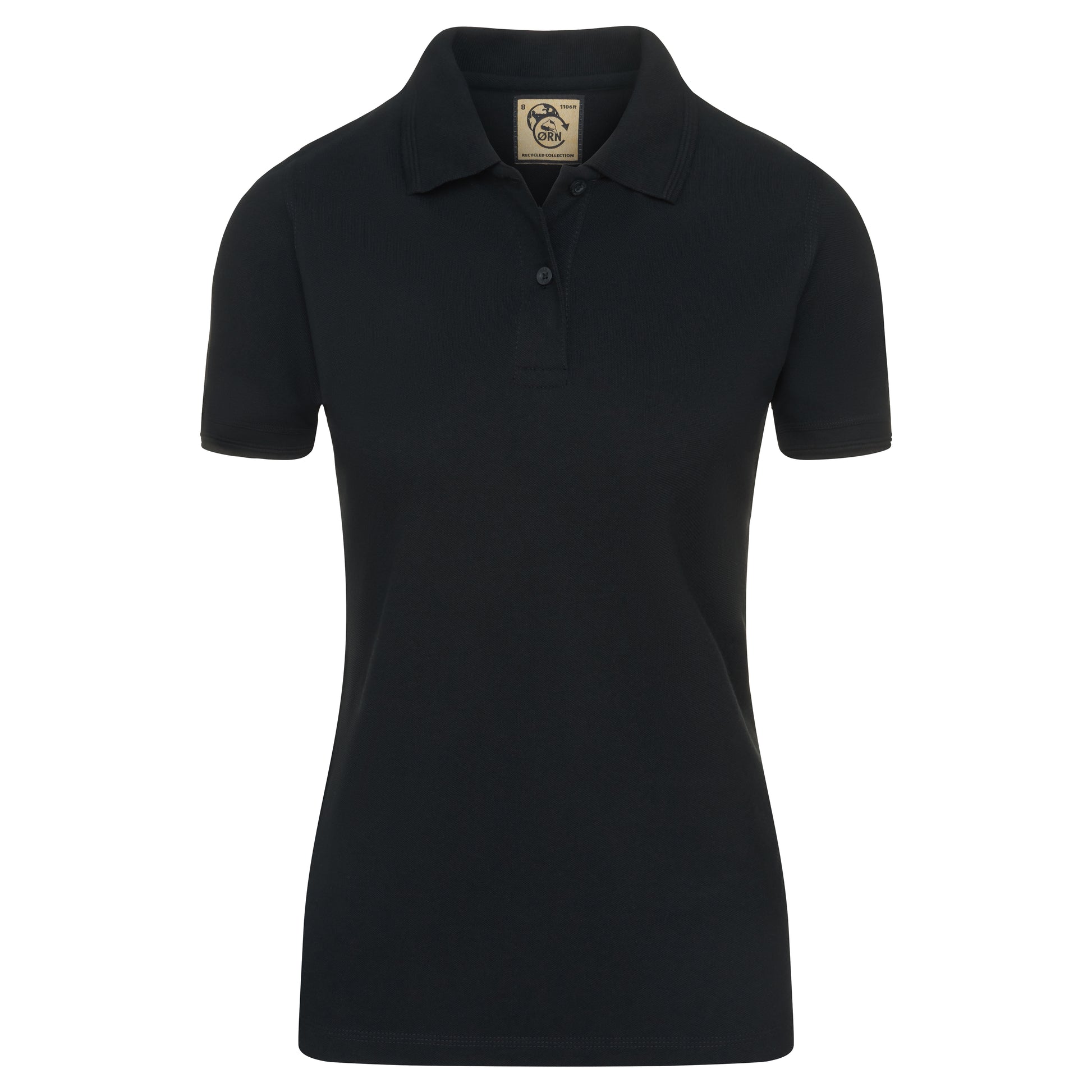 Ladies Osprey EarthPro® GRS Poloshirt Black Front