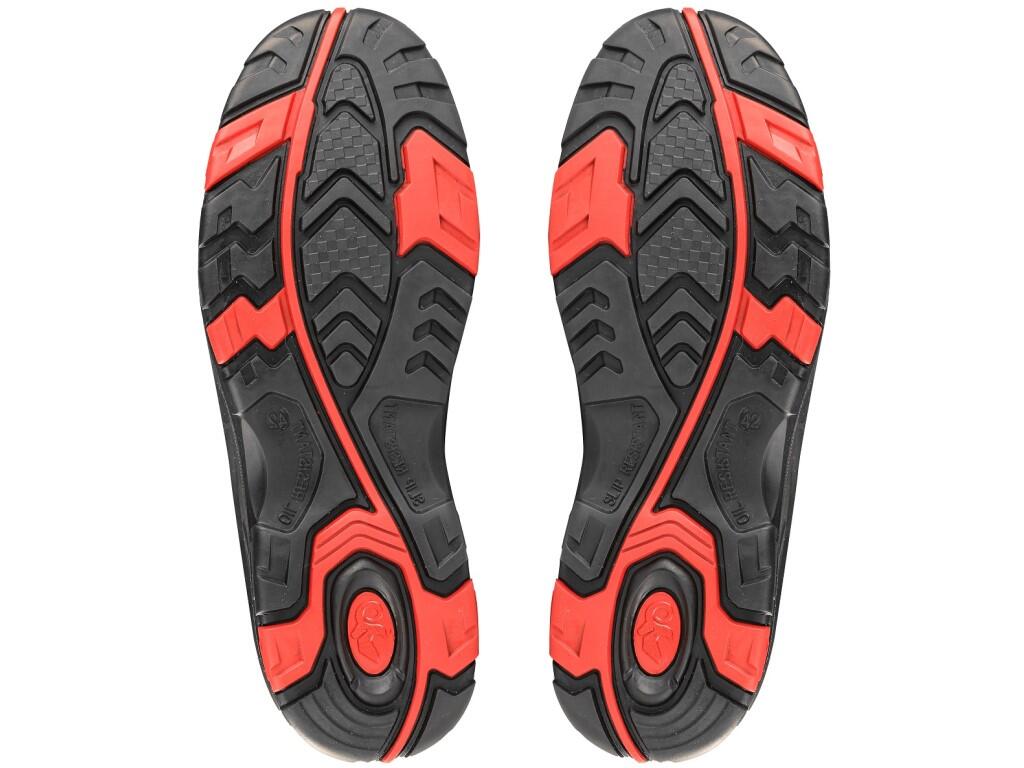 Ankle footwear CXS ROCK S3 DIORIT: Safety ankle leather footwear with a steel toe cap and insole, featuring a PVC reflective strip. Material: upper made of hydrophobic smooth nubu…