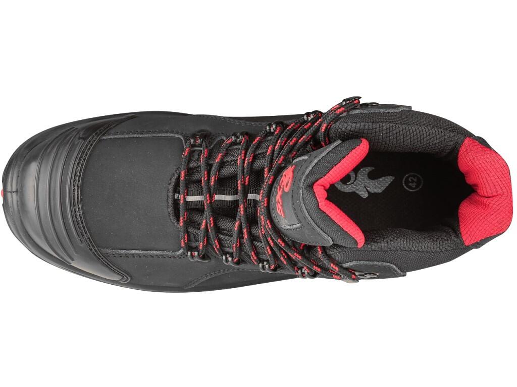 Ankle footwear CXS ROCK S3 DIORIT: Safety ankle leather footwear with a steel toe cap and insole, featuring a PVC reflective strip. Material: upper made of hydrophobic smooth nubu…