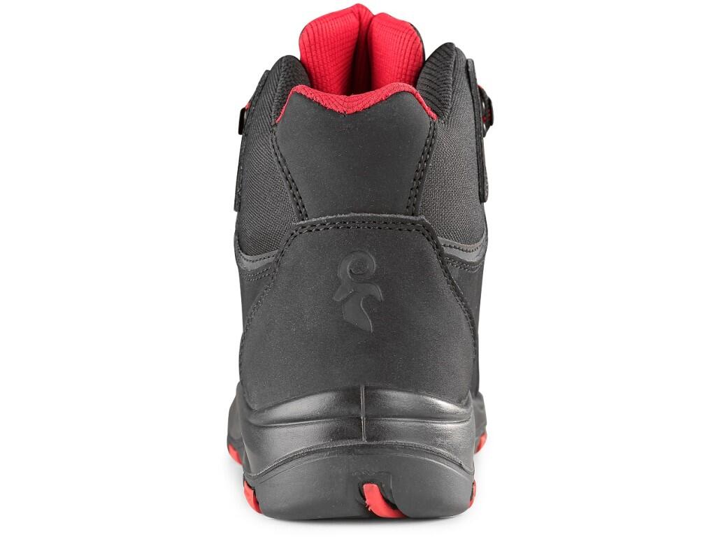 Ankle footwear CXS ROCK O2 DIORIT: Ankle leather footwear, featuring a PVC reflective strip. Material: upper made of hydrophobic smooth nubuck leather combined with PU accessories…