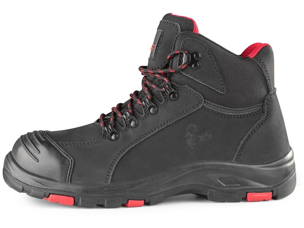 Ankle footwear CXS ROCK O2 DIORIT: Ankle leather footwear, featuring a PVC reflective strip. Material: upper made of hydrophobic smooth nubuck leather combined with PU accessories…