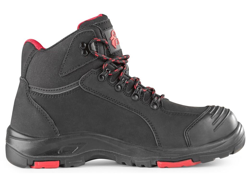 Ankle footwear CXS ROCK O2 DIORIT: Ankle leather footwear, featuring a PVC reflective strip. Material: upper made of hydrophobic smooth nubuck leather combined with PU accessories…