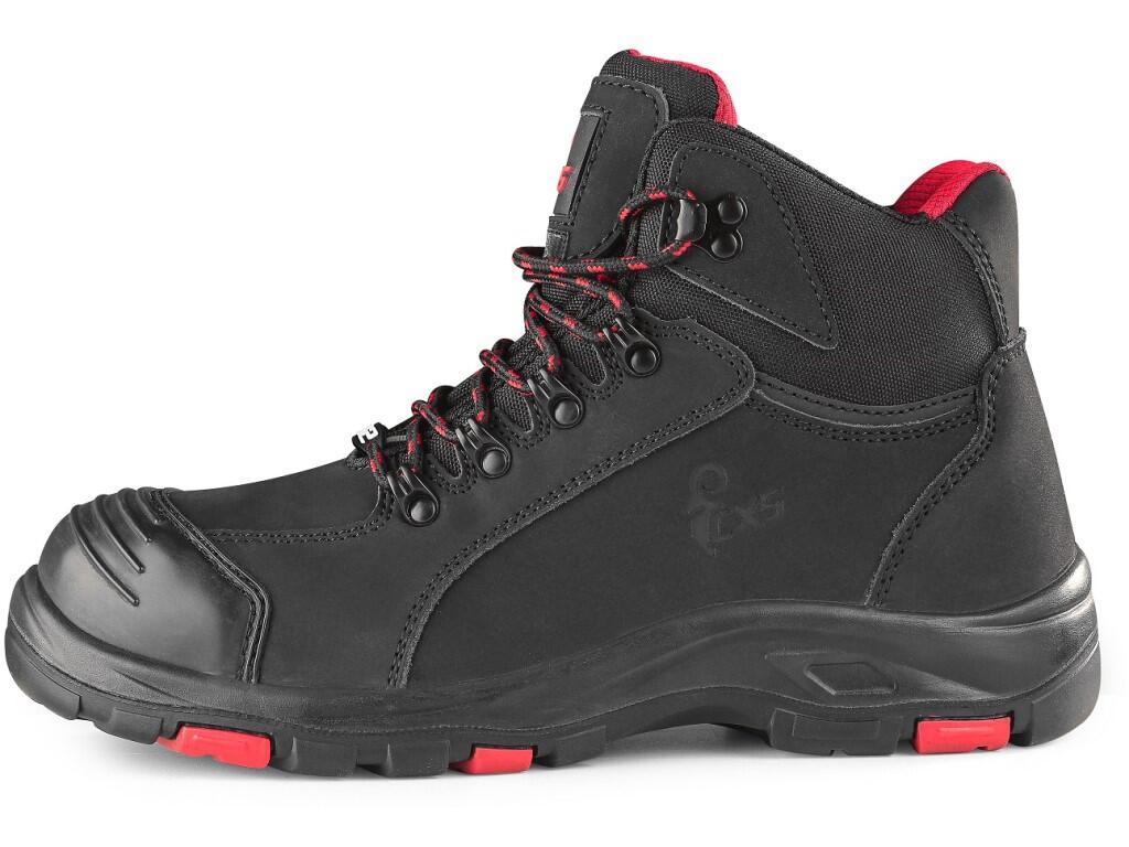 Ankle footwear CXS ROCK PEPRIT O2: Ankle footwear with Thinsulate insulation (grammage 200g), featuring a PVC reflective strip. Material: upper made of hydrophobic smooth nubuck l…