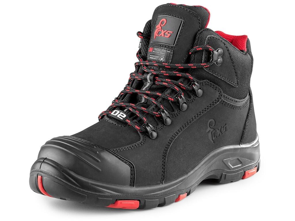 Ankle footwear CXS ROCK PEPRIT O2: Ankle footwear with Thinsulate insulation (grammage 200g), featuring a PVC reflective strip. Material: upper made of hydrophobic smooth nubuck l…